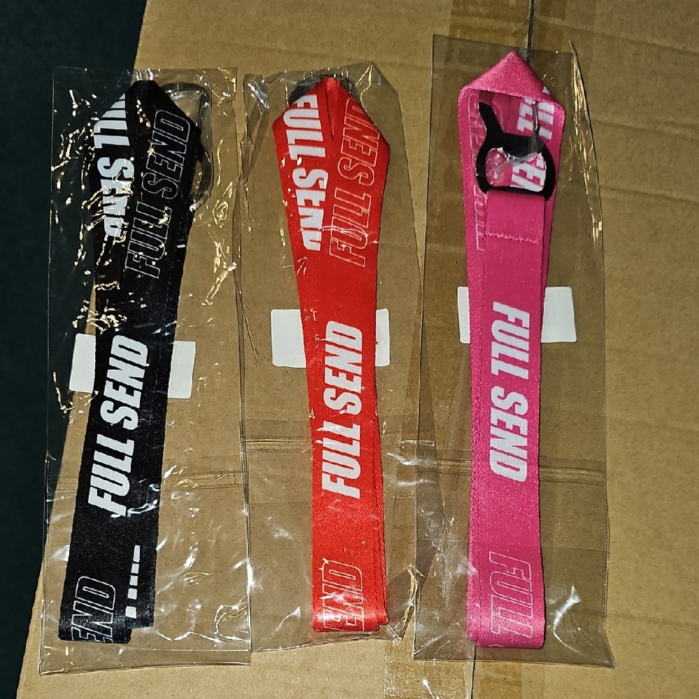 Full Send Classic Lanyards. Set Of Three (3). New In Packaging.